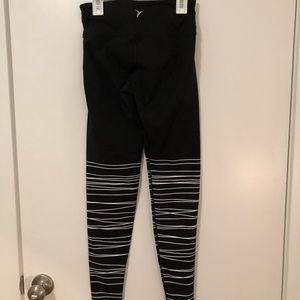 Stripped full length leggings